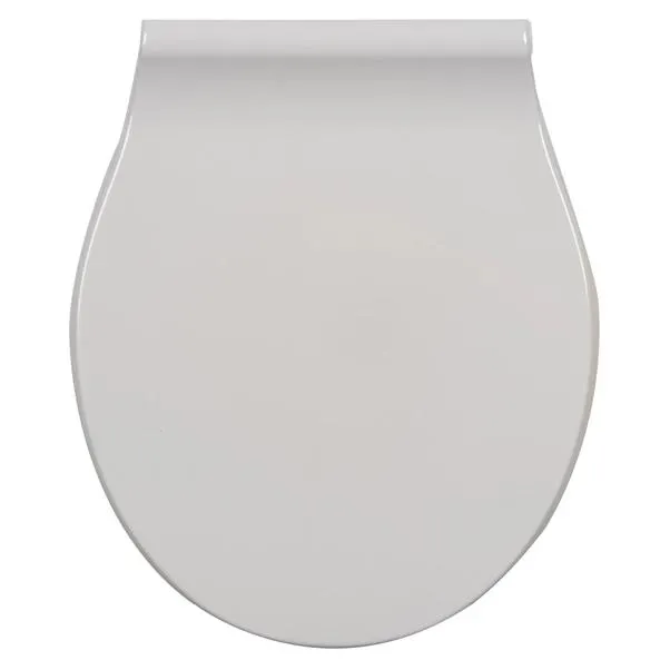 Copriwater smart in termoindurente bianco cerniere in plastica e soft close