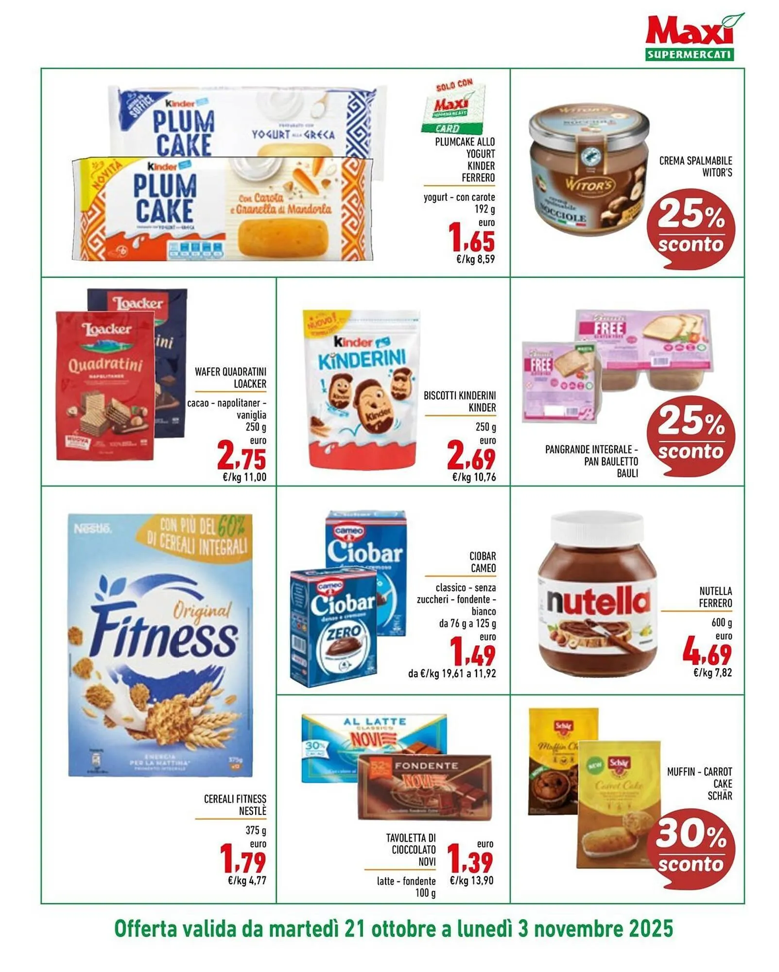 Volantino Maxi Supermercati da 21 ottobre a 3 novembre di 2025 - Pagina del volantino 11