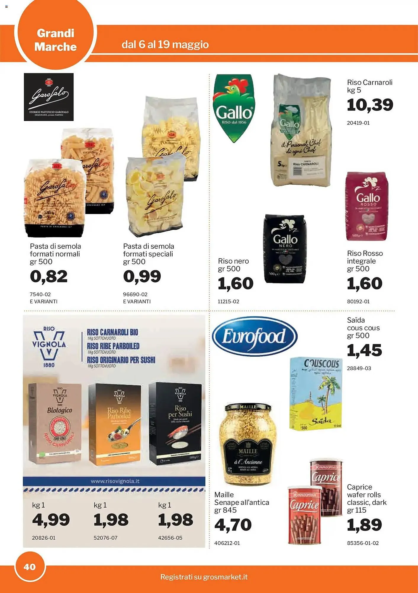 Volantino GrosMarket da 6 maggio a 19 maggio di 2026 - Pagina del volantino 40