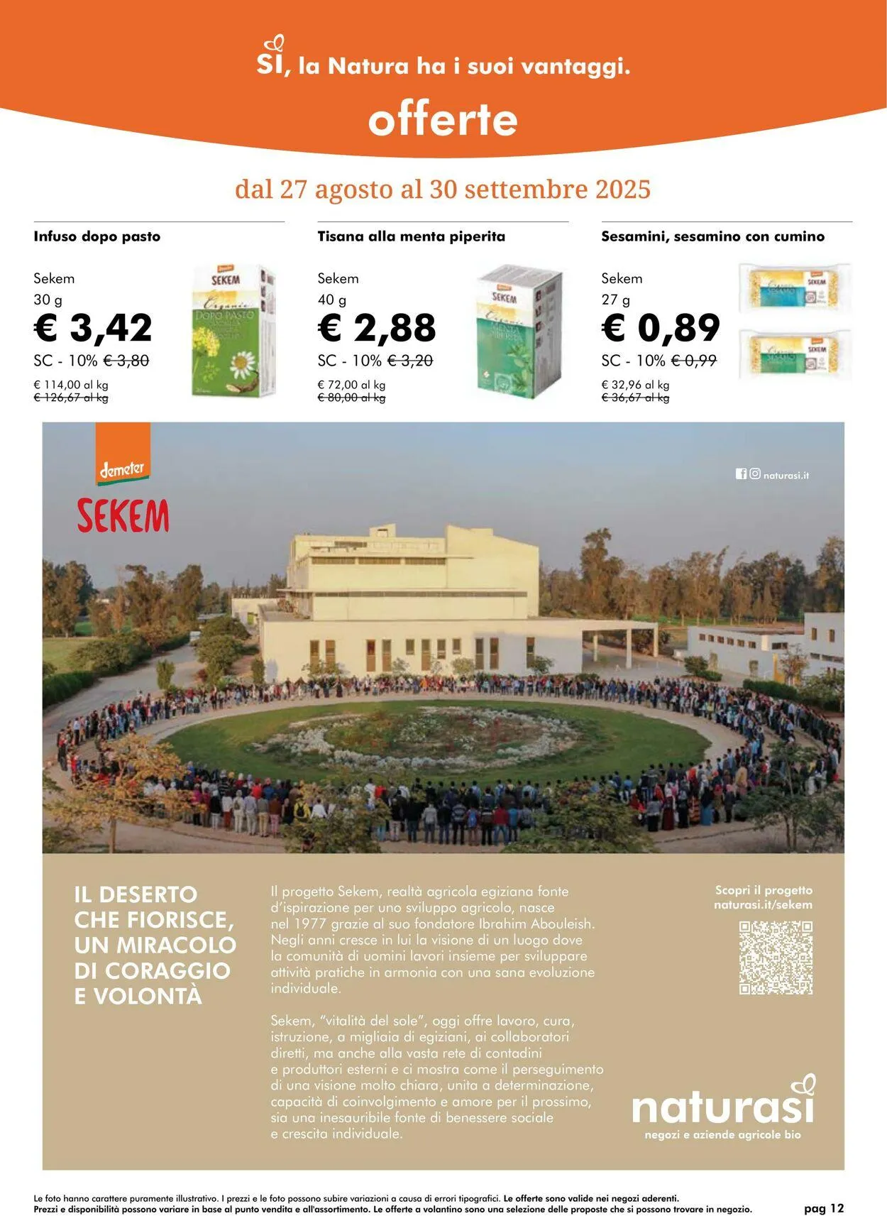 Natura Sì Volantino attuale da 25 settembre a 9 ottobre di 2025 - Pagina del volantino 12