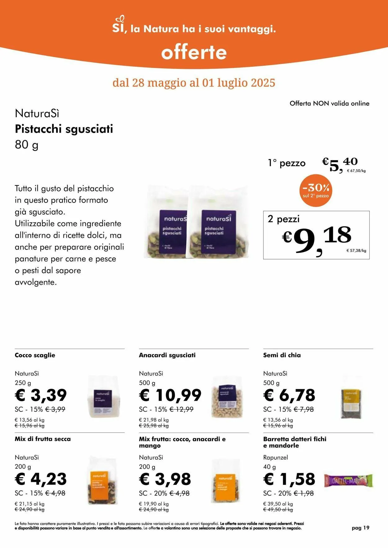 Natura Sì Volantino attuale da 8 luglio a 22 luglio di 2025 - Pagina del volantino 19