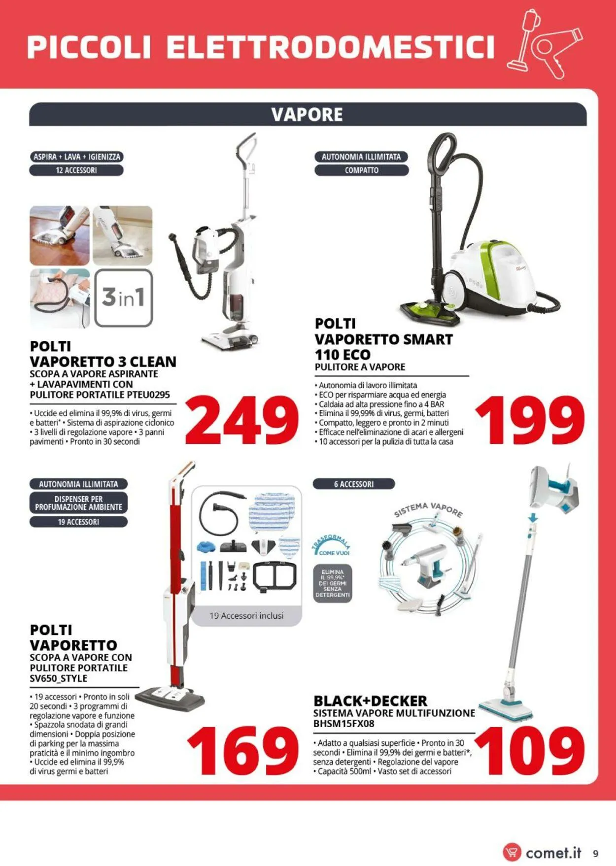 Comet Volantino attuale da 1 agosto a 20 agosto di 2025 - Pagina del volantino 9