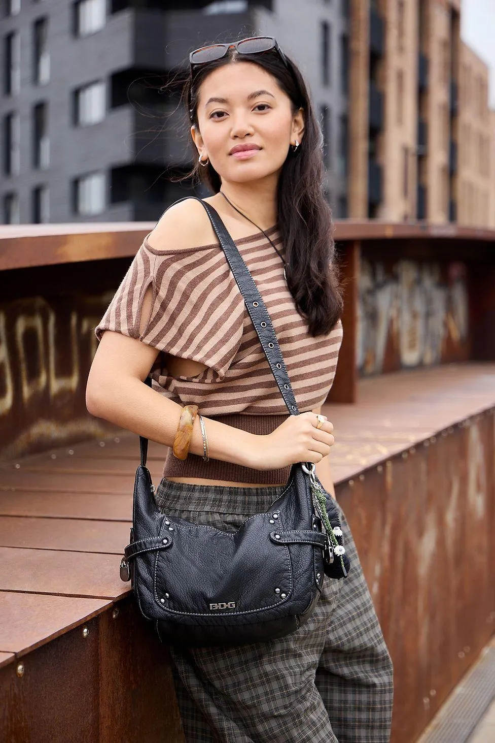 BDG Reggie Faux Leather Sling Bag