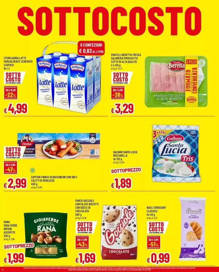 Sottocosto da 27 marzo a 5 aprile di 2025 - Pagina del volantino 2