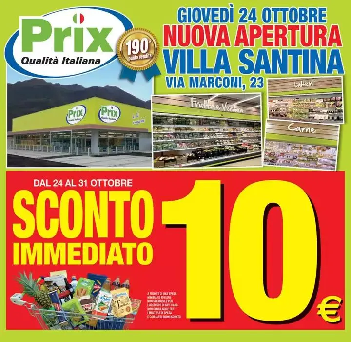 Sconto immediato 10€ da 22 ottobre a 31 ottobre di 2024 - Pagina del volantino 1