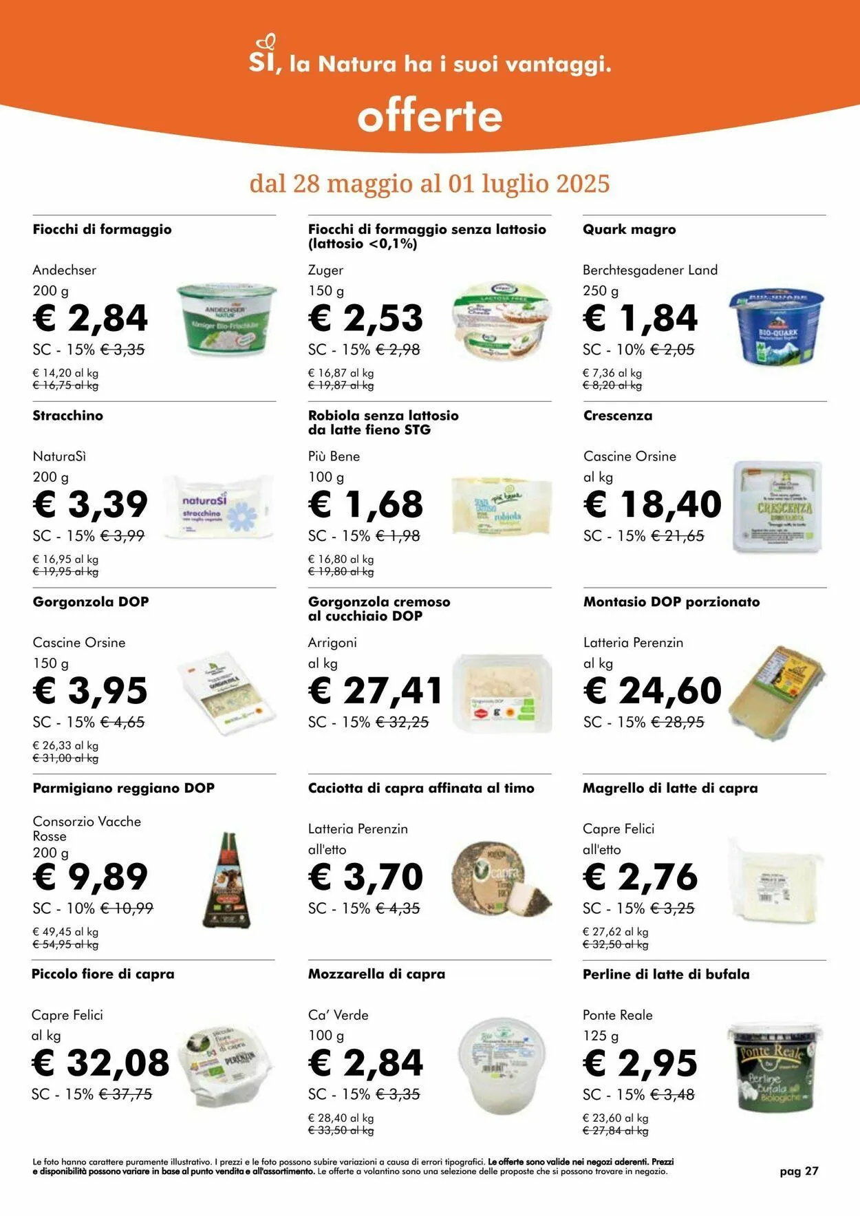 Natura Sì Volantino attuale da 8 luglio a 22 luglio di 2025 - Pagina del volantino 27