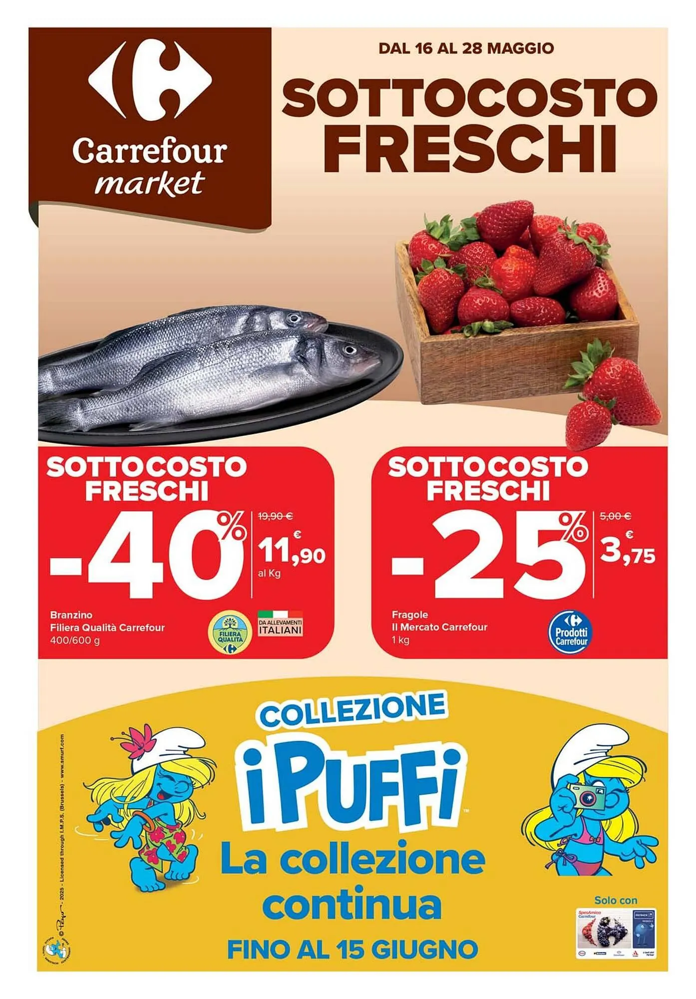 Volantino Carrefour Market da 16 maggio a 28 maggio di 2025 - Pagina del volantino 1