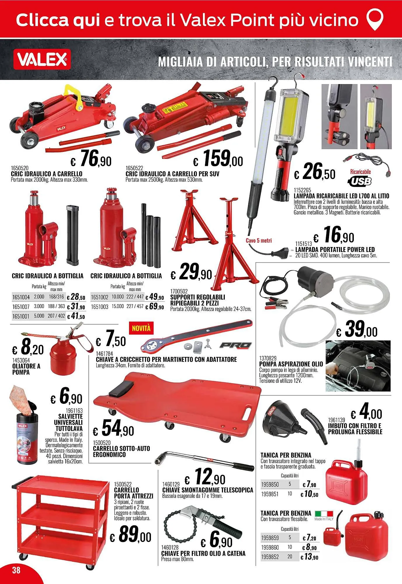 Volantino Valex da 2 gennaio a 2 marzo di 2024 - Pagina del volantino 38