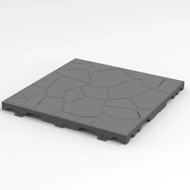 Piastrelle ad incastro ONEK Snaptile in pvc 38 x 38 cm Sp 25 mm, grigio antracite