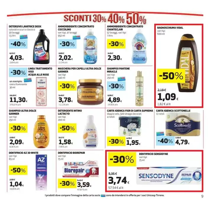 Sconti 30% 40% 50% da 27 marzo a 9 aprile di 2025 - Pagina del volantino 9