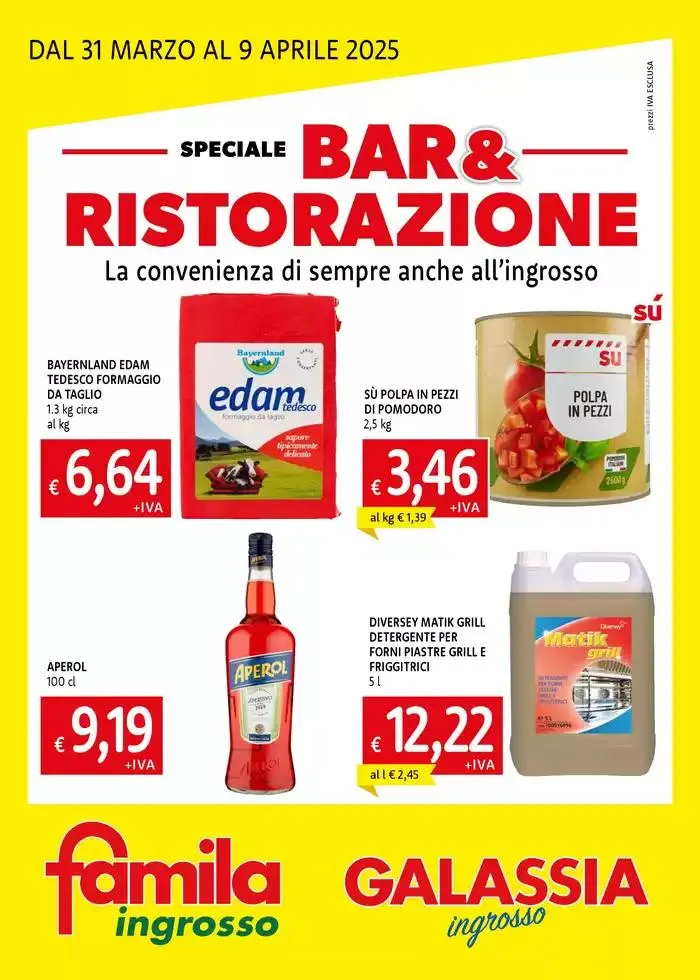 SPECIALE BAR & RISTORAZIONE 31/03 da 31 marzo a 9 aprile di 2025 - Pagina del volantino 1