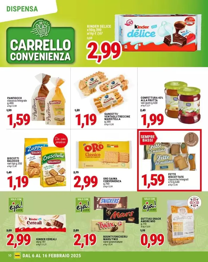 Carrello convenienza da 6 febbraio a 16 febbraio di 2025 - Pagina del volantino 10