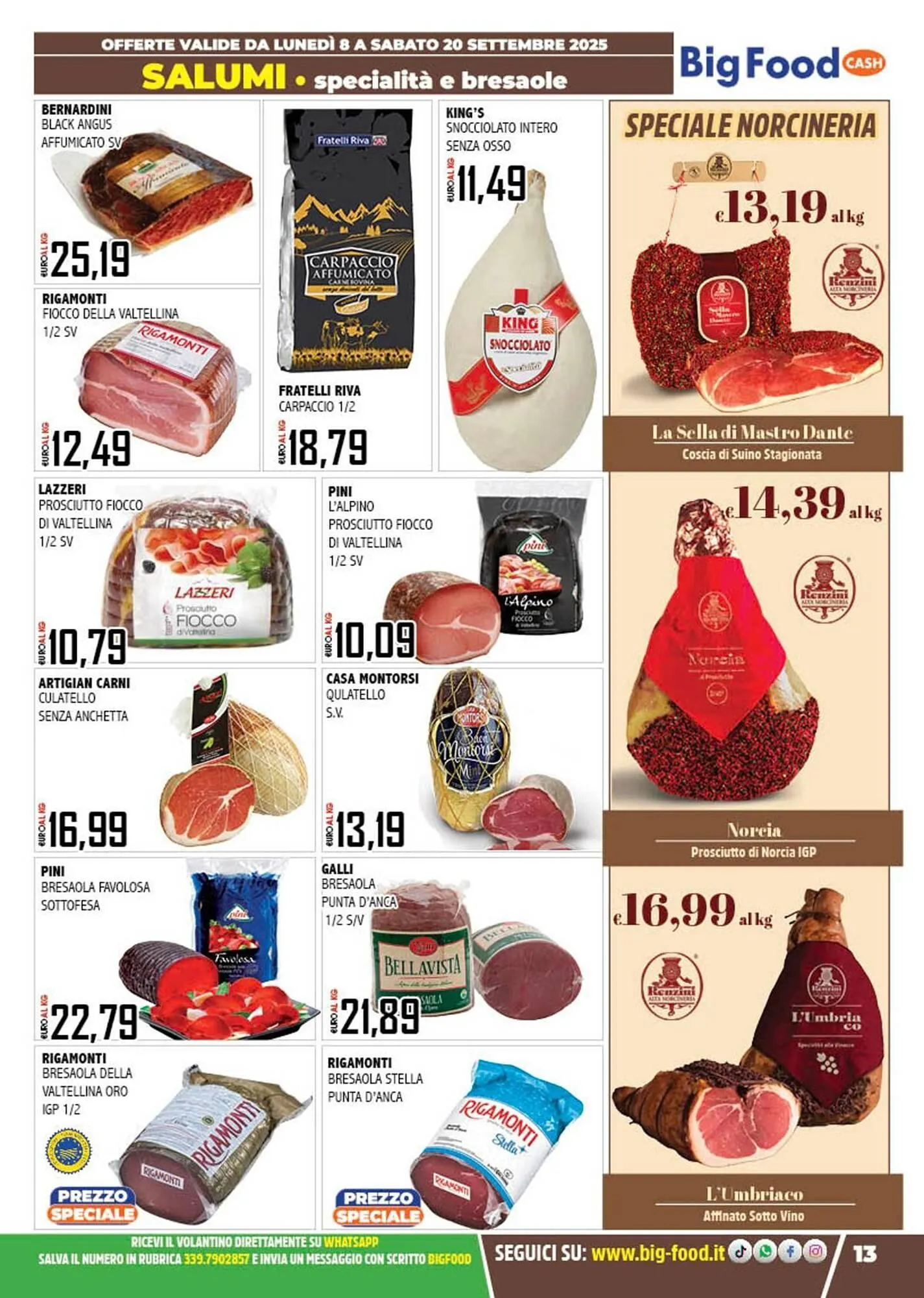 Volantino Big Food da 8 settembre a 20 settembre di 2025 - Pagina del volantino 13