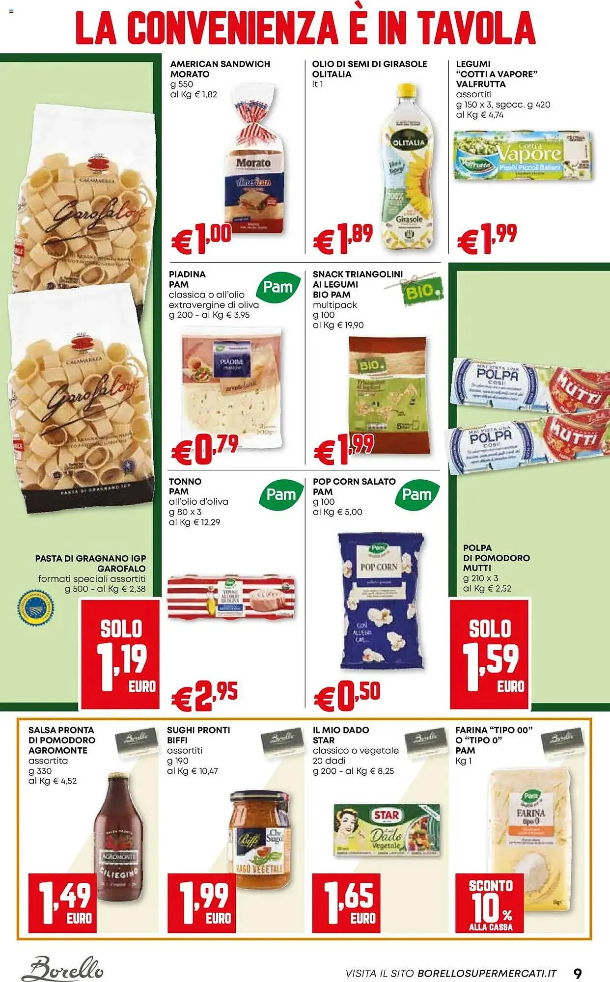 Volantino Borello Supermercati da 27 febbraio a 12 marzo di 2025 - Pagina del volantino 9