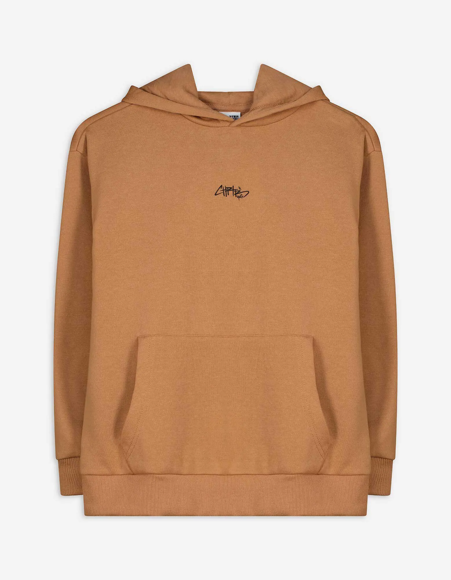 Felpa con cappuccio - Oversized Fit - marrone chiaro