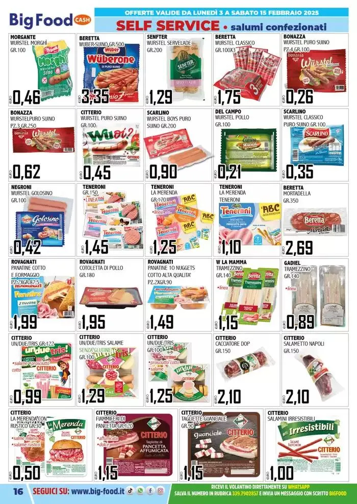 Carnevale innamorati della convenienza da 3 febbraio a 15 febbraio di 2025 - Pagina del volantino 16