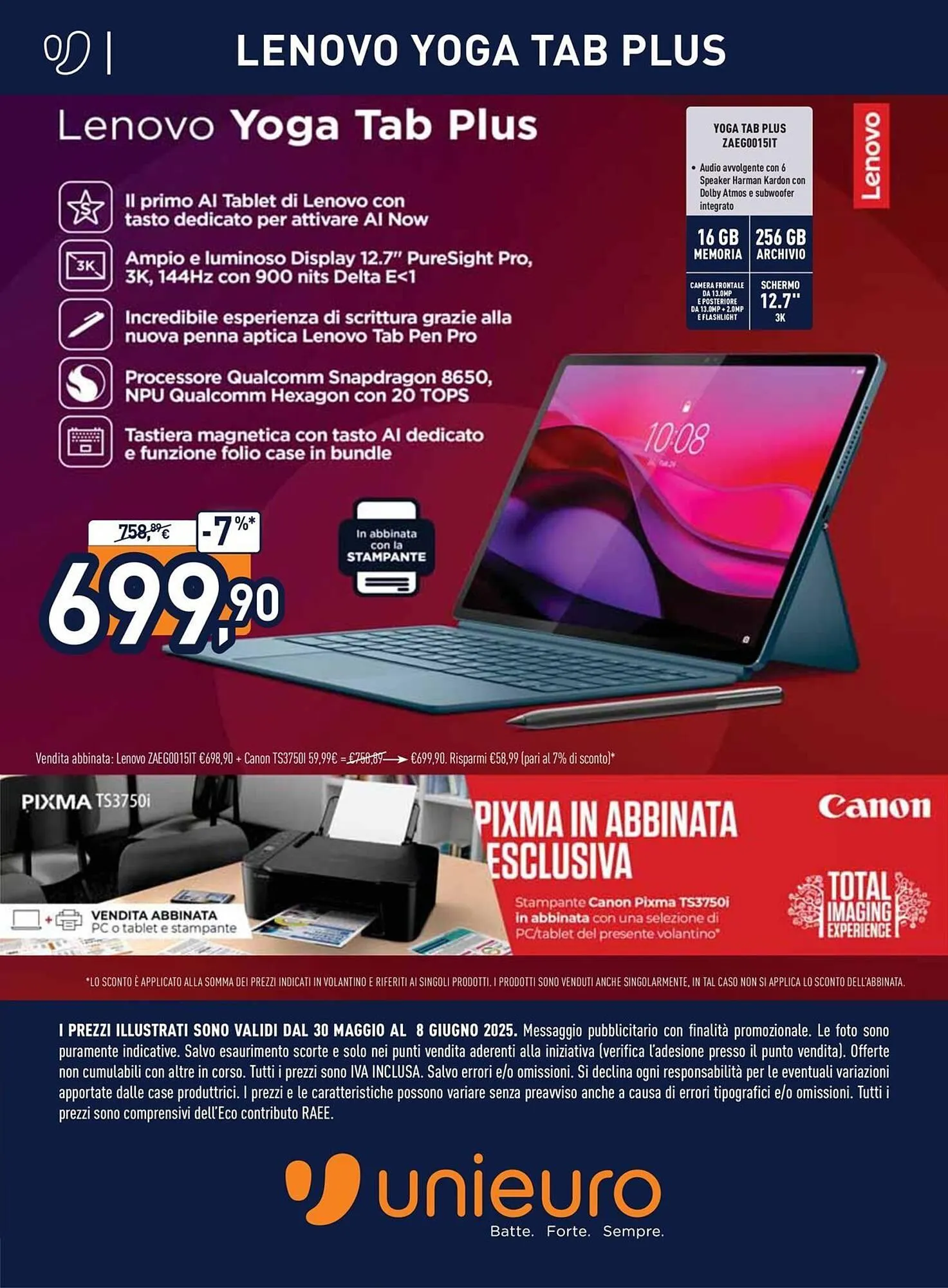Volantino Unieuro da 30 maggio a 8 giugno di 2025 - Pagina del volantino 10