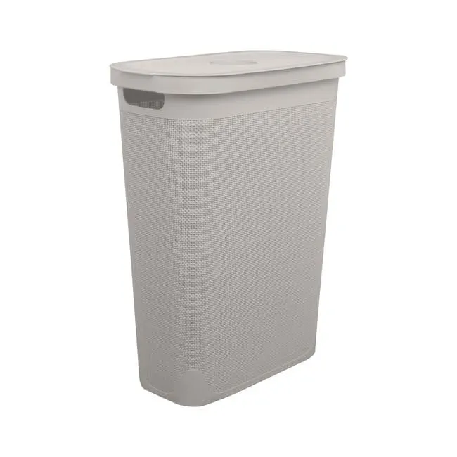 Cesta porta biancheria rettangolare in polipropilene crema SENSEA 40 l