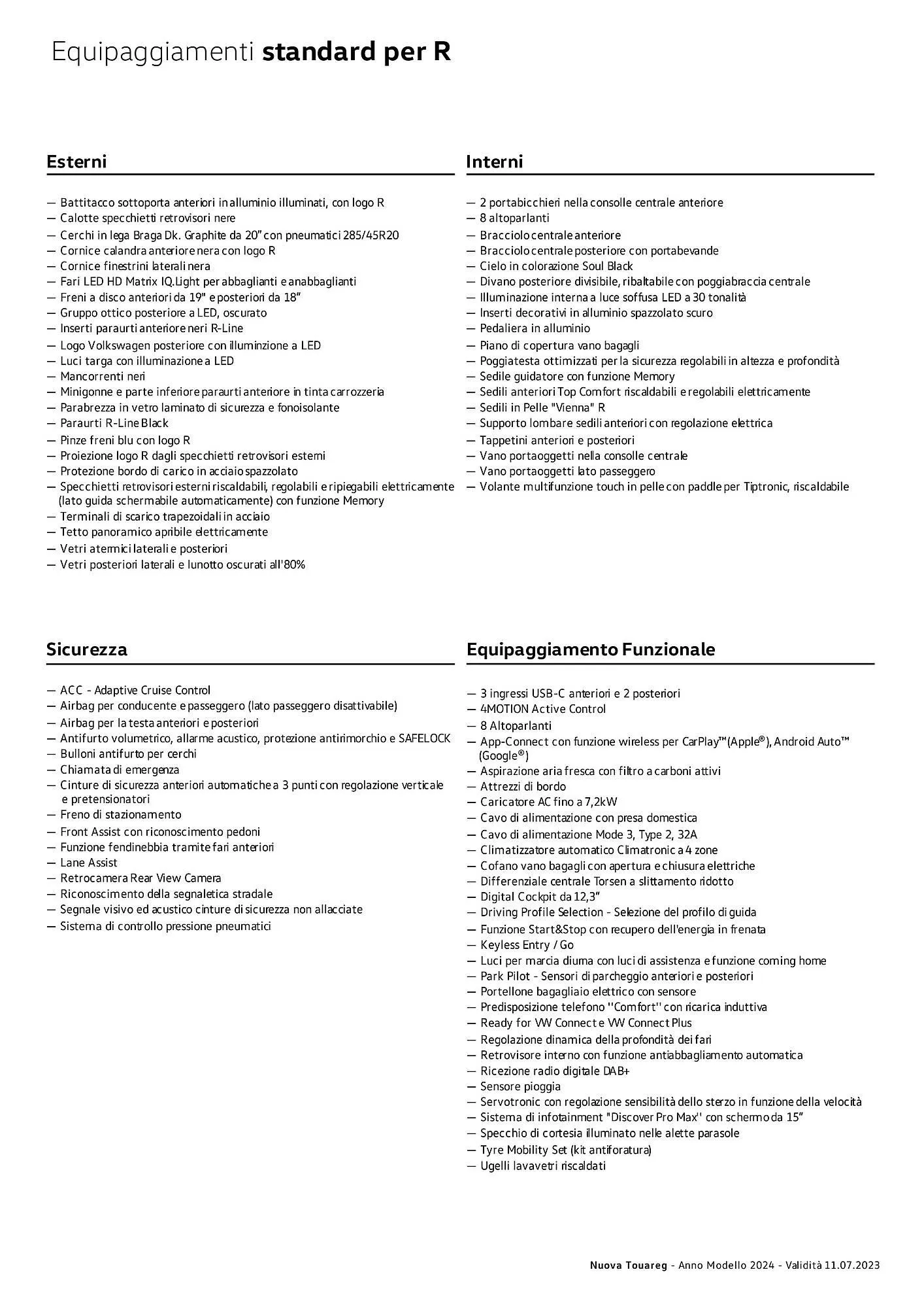 Volantino Volkswagen Nuova Touareg, Nuova Touareg eHybrid e Nuova Touareg R eHybrid da 3 gennaio a 4 gennaio di 2025 - Pagina del volantino 13