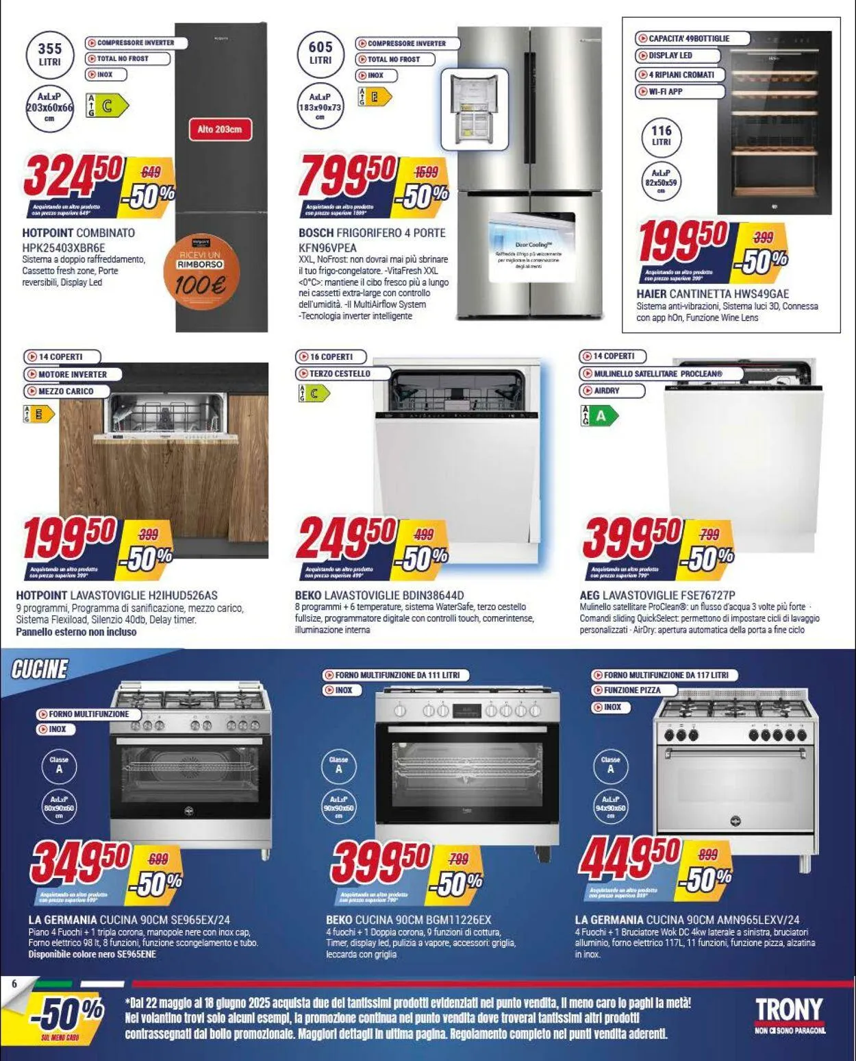 Trony - Palermo Volantino attuale da 22 maggio a 18 giugno di 2025 - Pagina del volantino 6