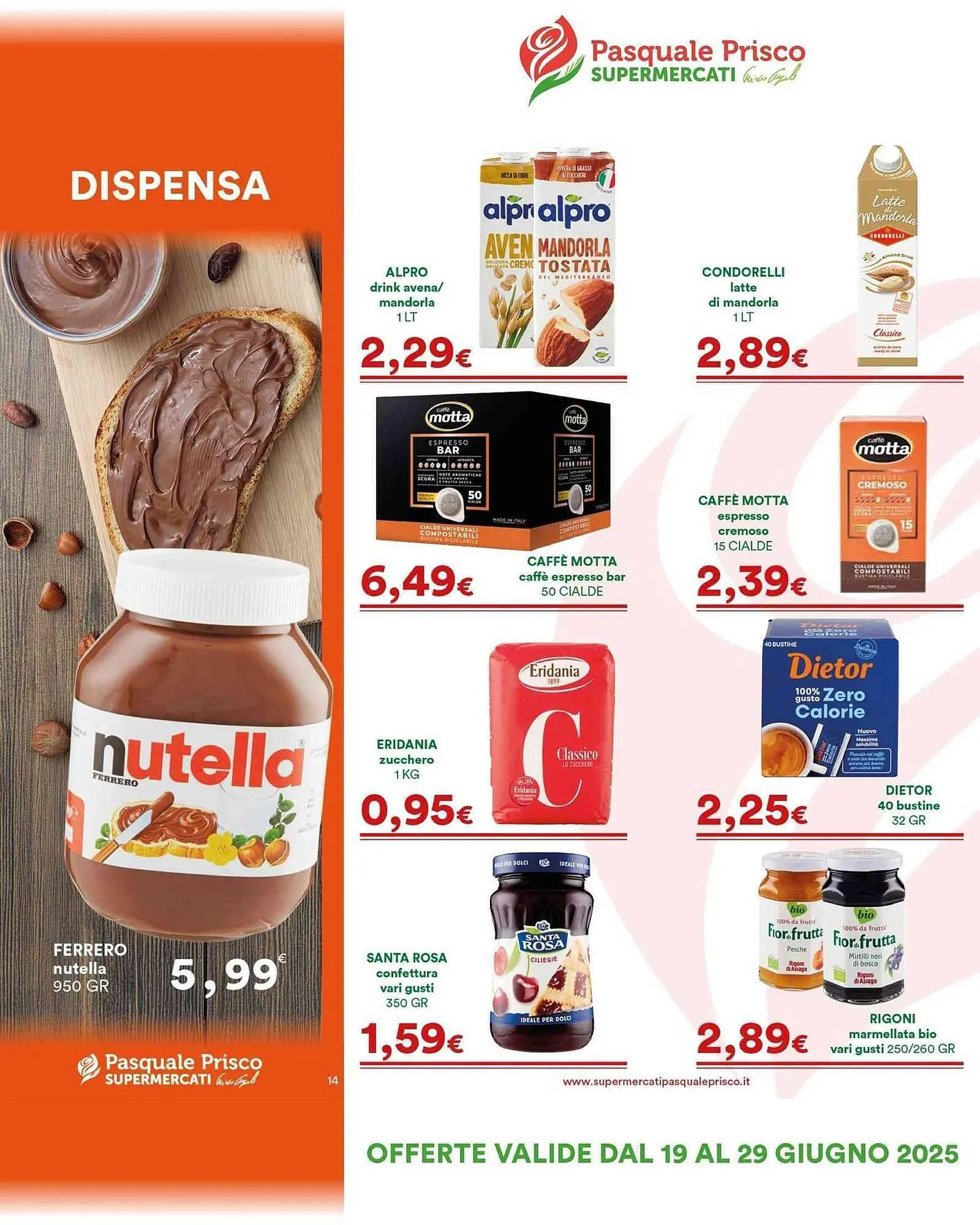 Volantino Supermercati Pasquale Prisco da 28 luglio a 10 agosto di 2025 - Pagina del volantino 14