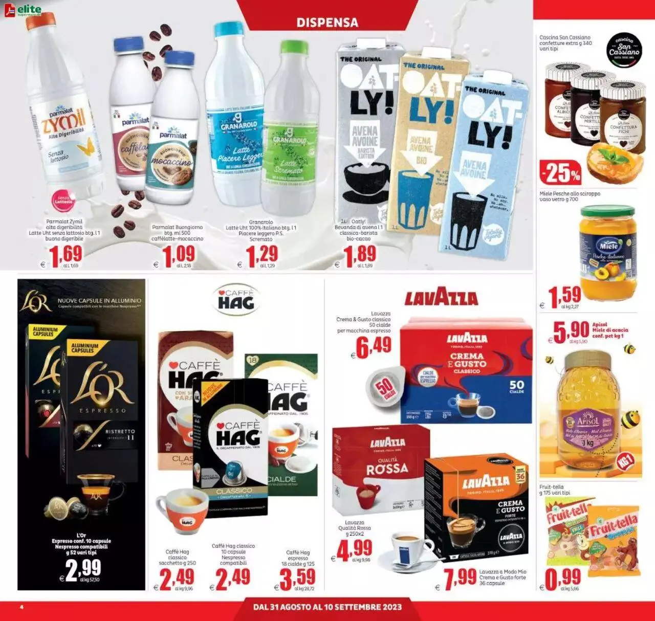 Volantino Elite Supermercati da 31 agosto a 10 settembre di 2023 - Pagina del volantino 4