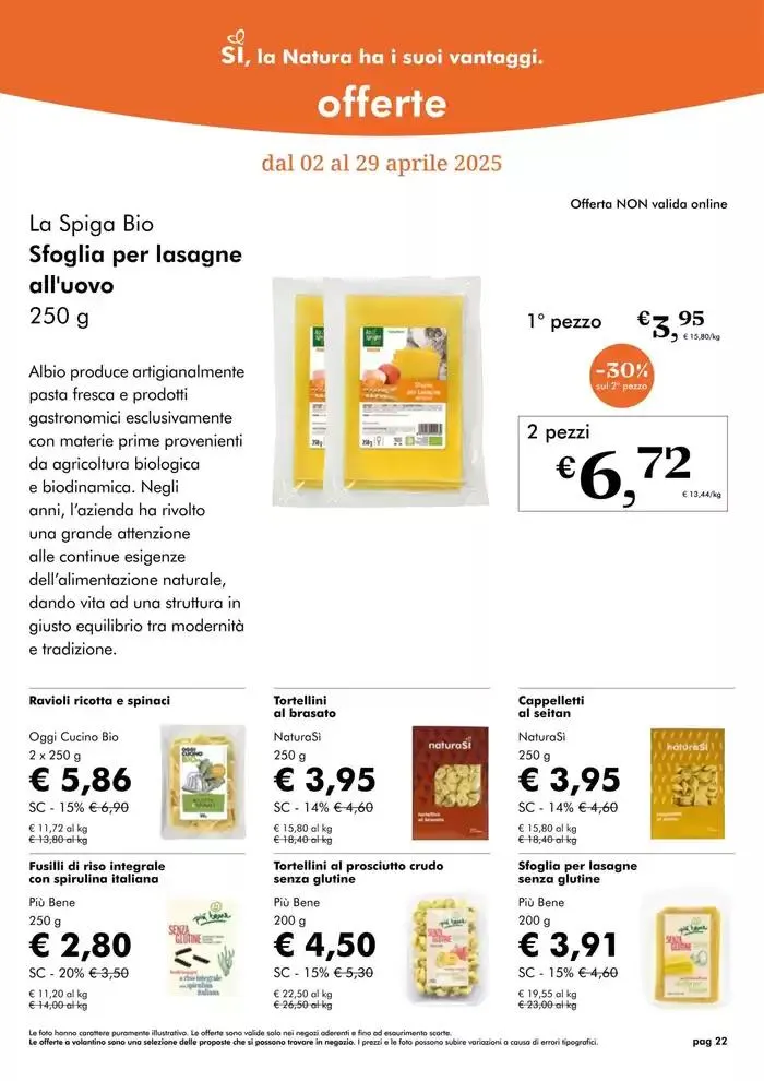 Offerte Aprile 2025 da 1 aprile a 30 aprile di 2025 - Pagina del volantino 22