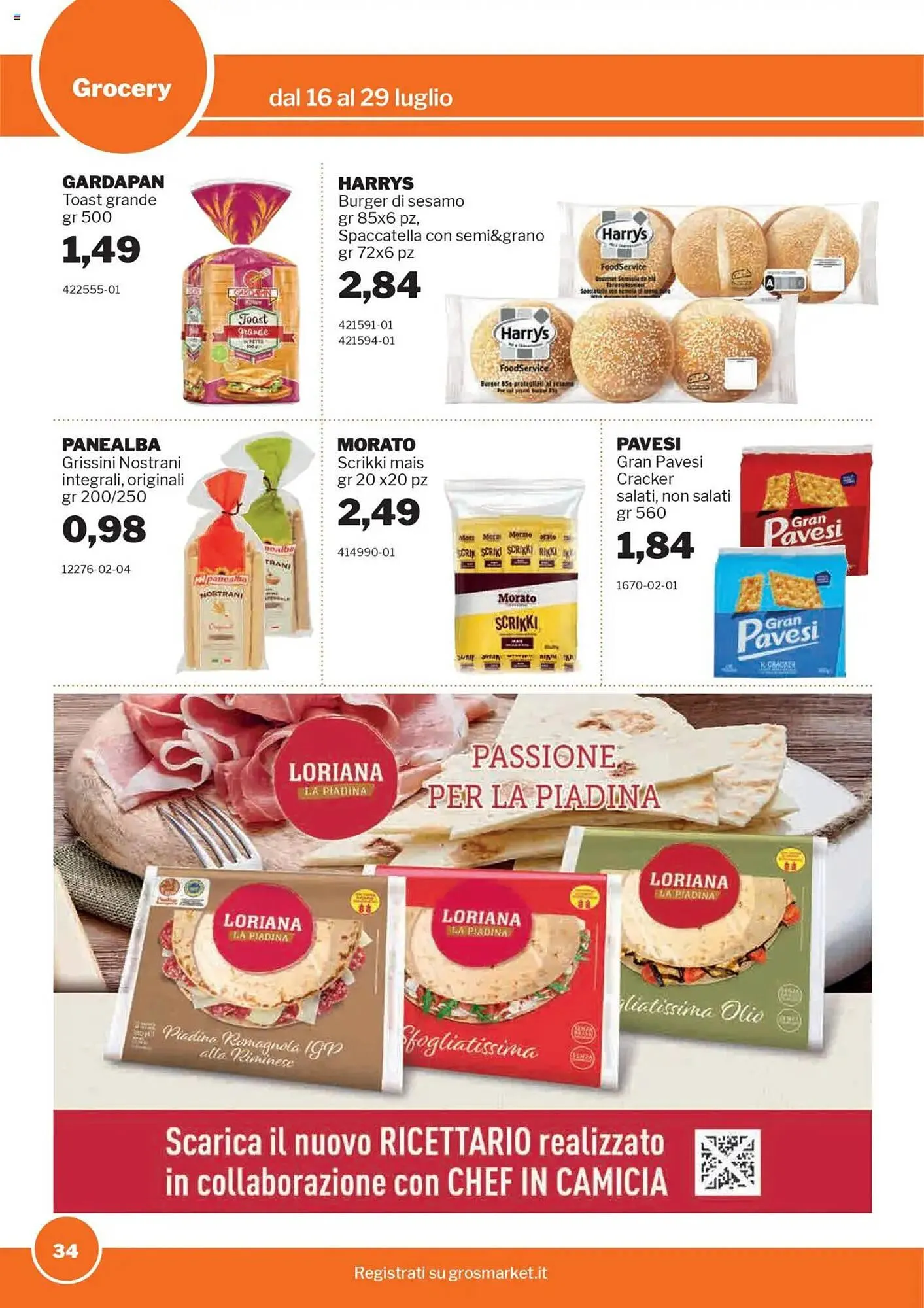 Volantino GrosMarket da 16 luglio a 29 luglio di 2025 - Pagina del volantino 34