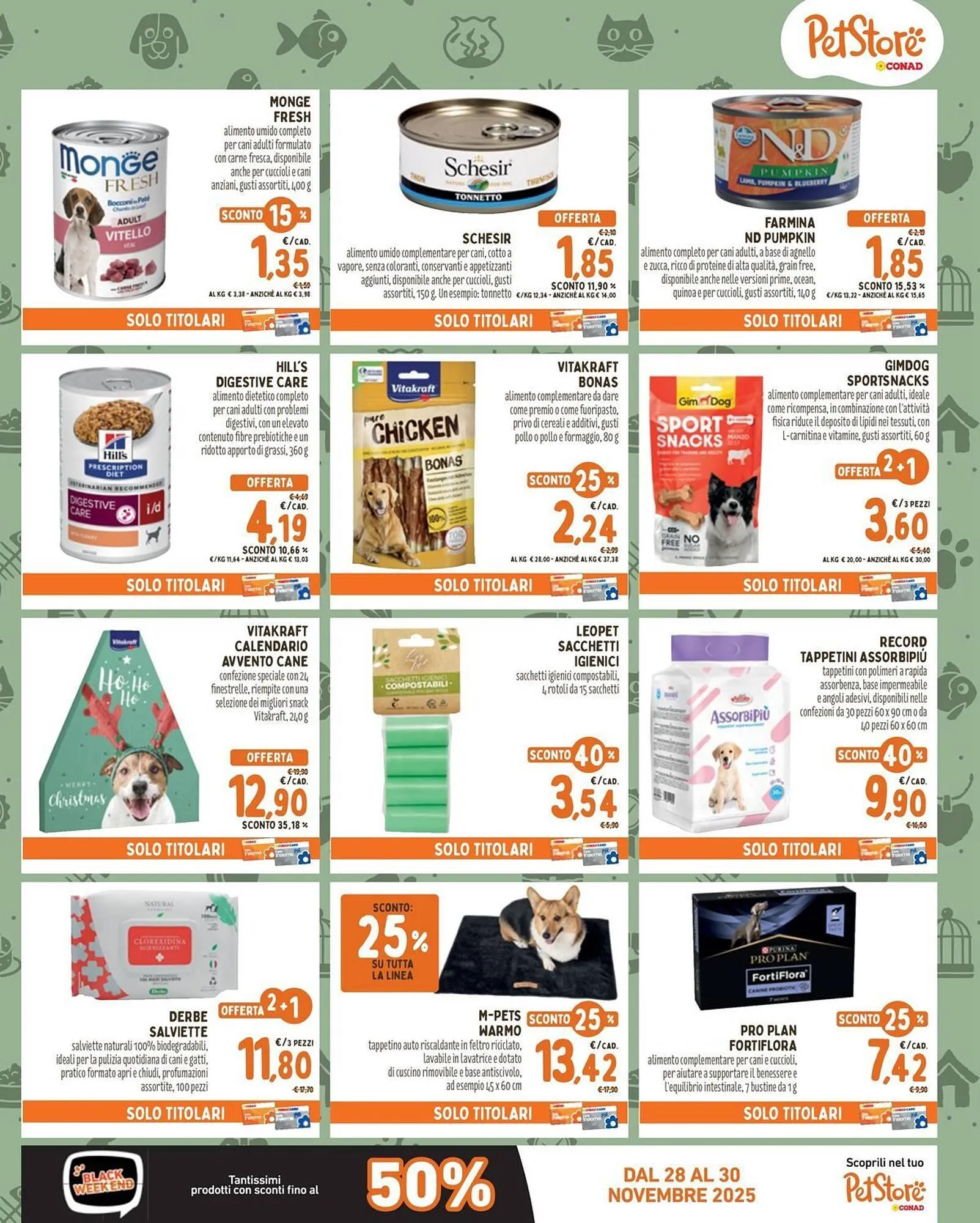 Volantino Pet Store Conad da 6 novembre a 3 dicembre di 2025 - Pagina del volantino 3