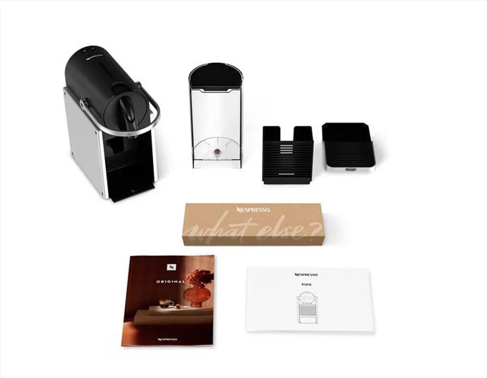 DE LONGHI - Macchina da caffè Pixie EN127.S capsule Nespresso-silver