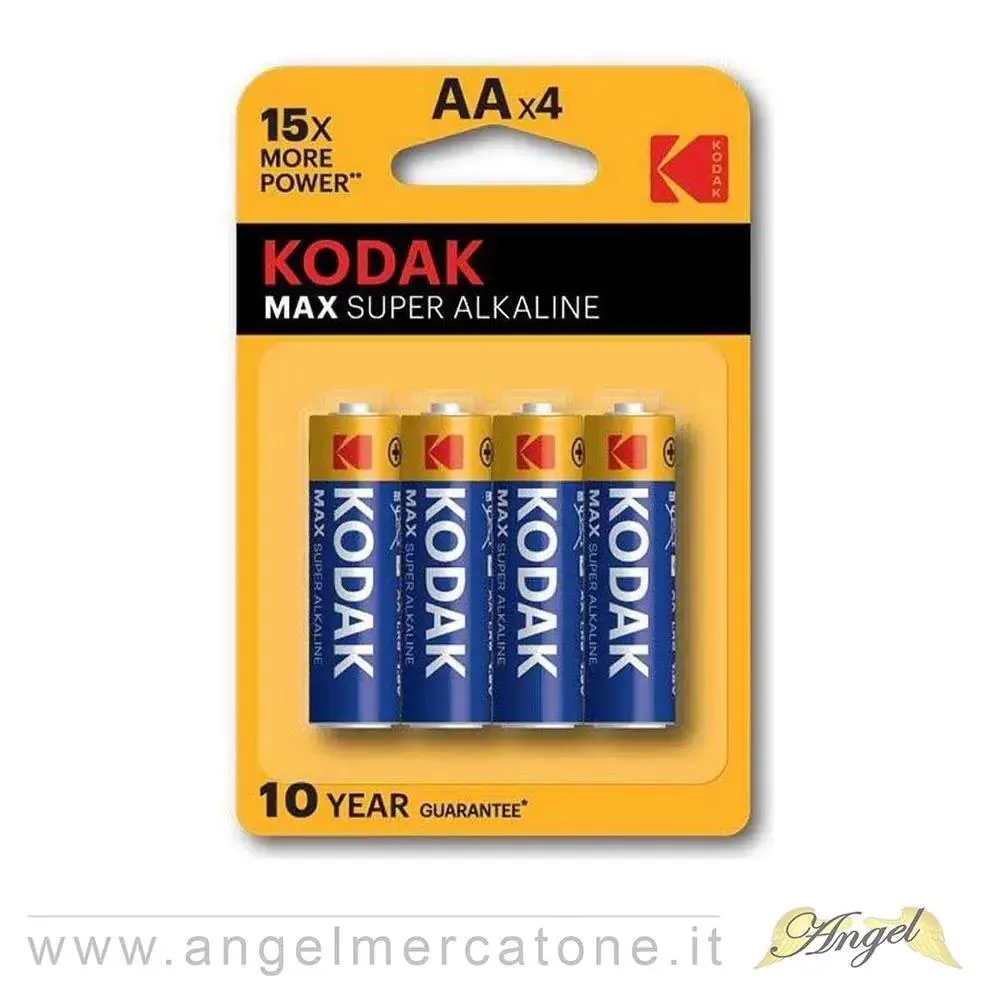 Kodak Max super alkaline AAx4