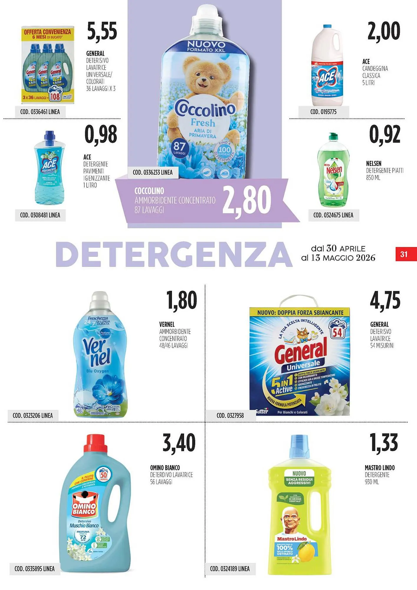 Volantino Carico Cash & Carry da 30 aprile a 13 maggio di 2026 - Pagina del volantino 31