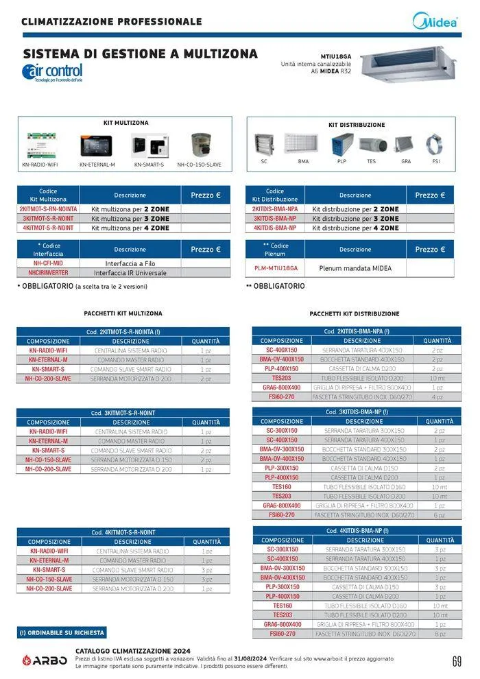 Catalogo climatizzazione 2024 da 17 maggio a 31 dicembre di 2024 - Pagina del volantino 69