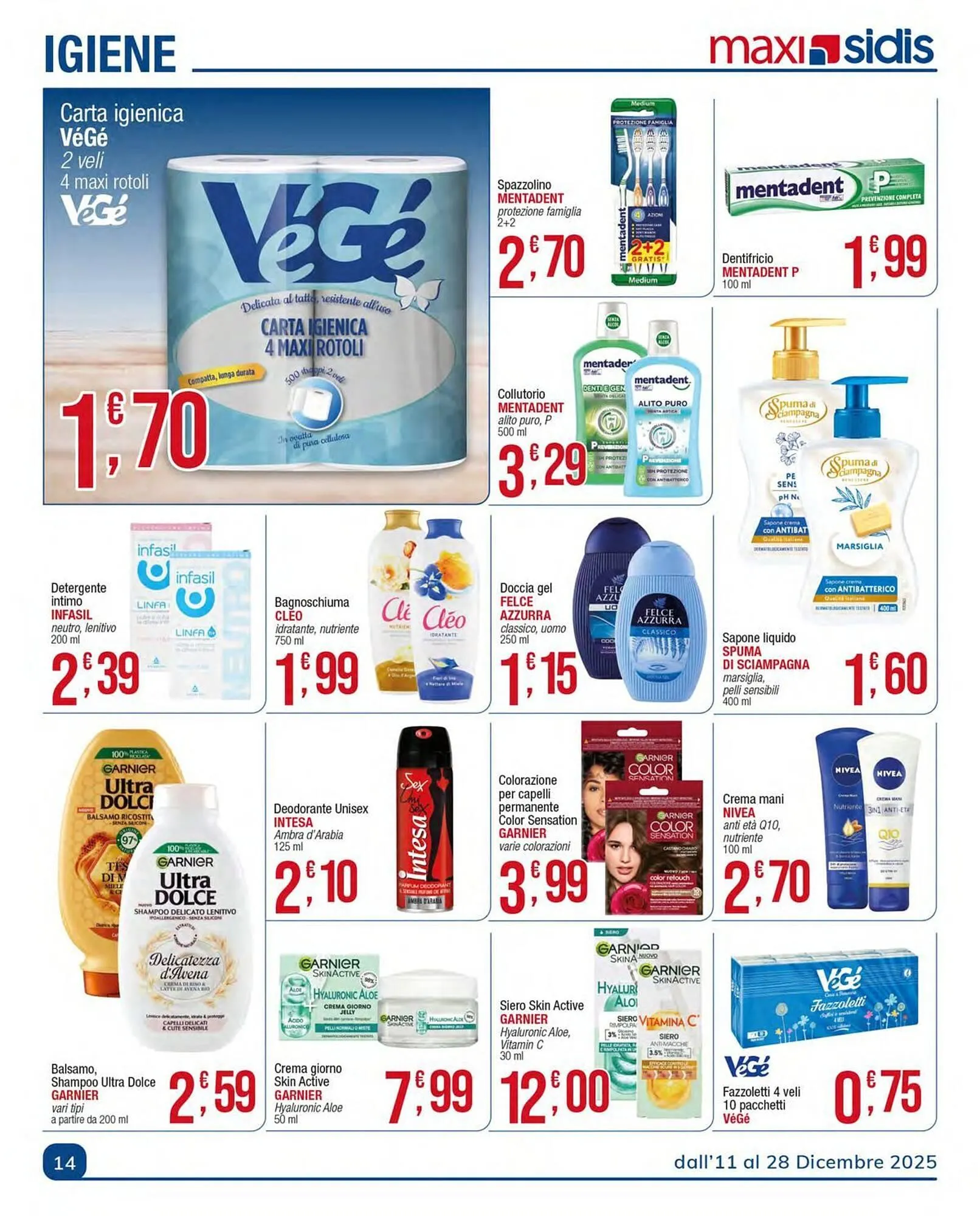 Volantino Maxi Sidis da 16 dicembre a 28 dicembre di 2025 - Pagina del volantino 14