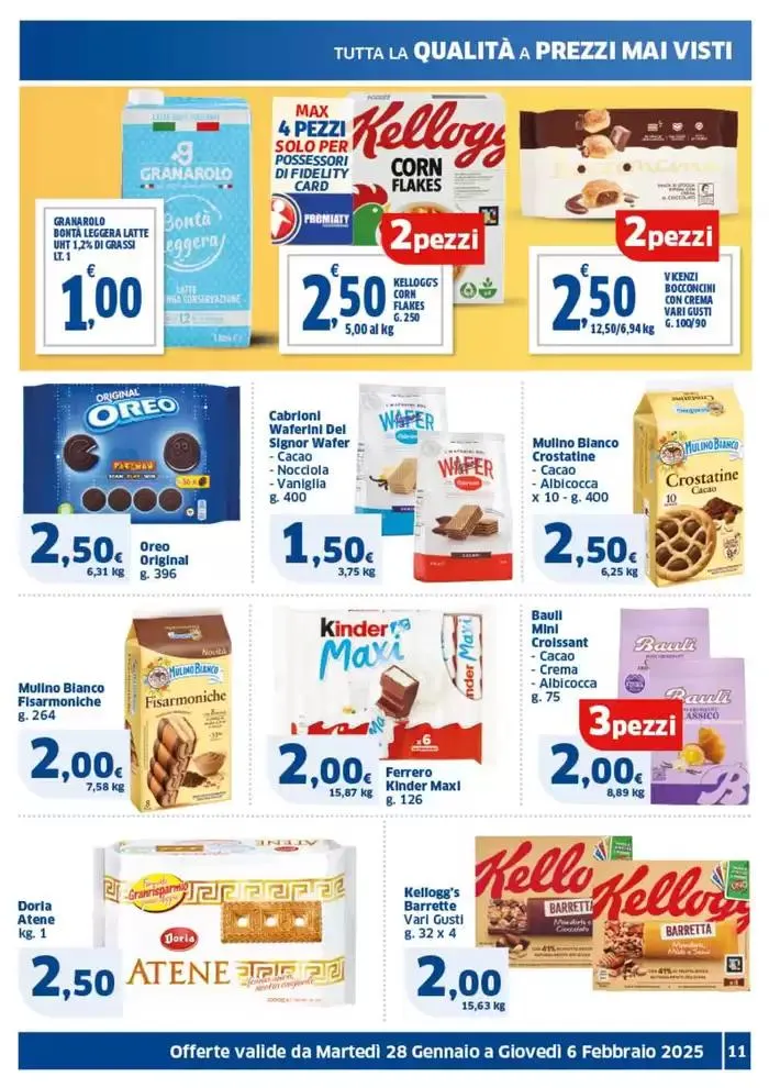 Prezzi tondi da 28 gennaio a 6 febbraio di 2025 - Pagina del volantino 11