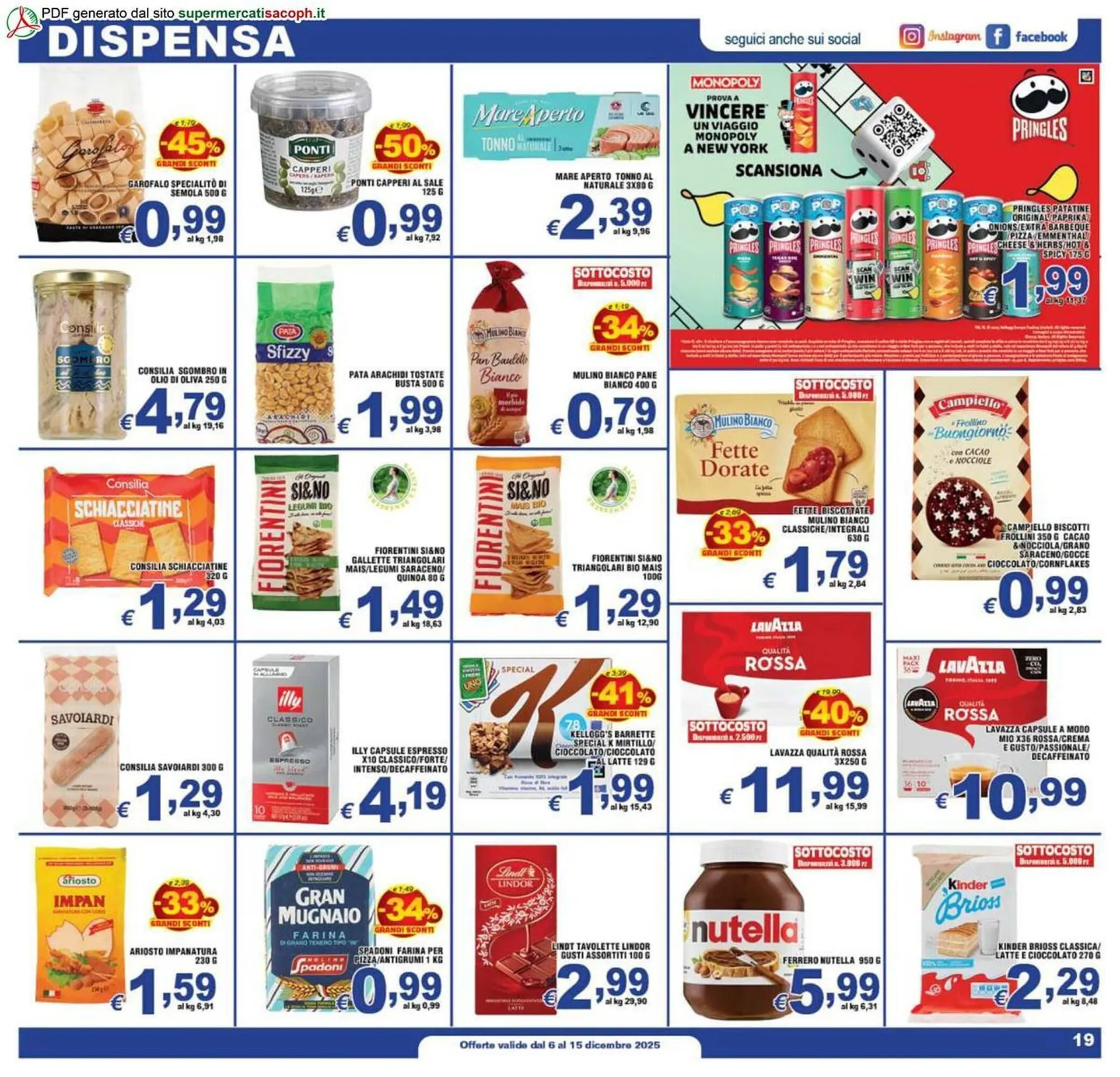 Volantino Sacoph da 6 dicembre a 15 dicembre di 2025 - Pagina del volantino 19