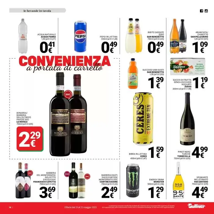 Convenienza a portata di carrello da 13 maggio a 22 maggio di 2025 - Pagina del volantino 18