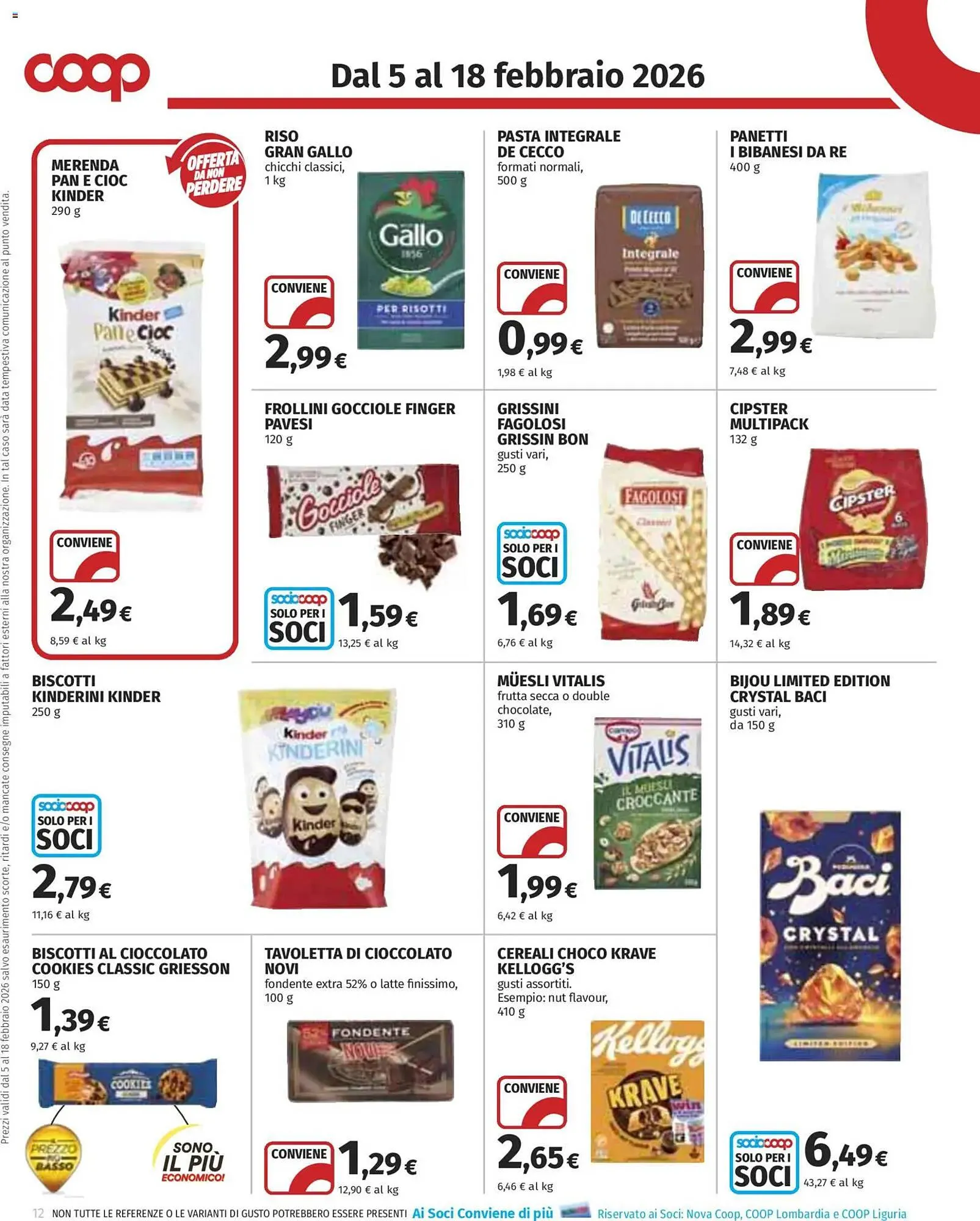 Volantino Coop da 5 febbraio a 18 febbraio di 2026 - Pagina del volantino 12