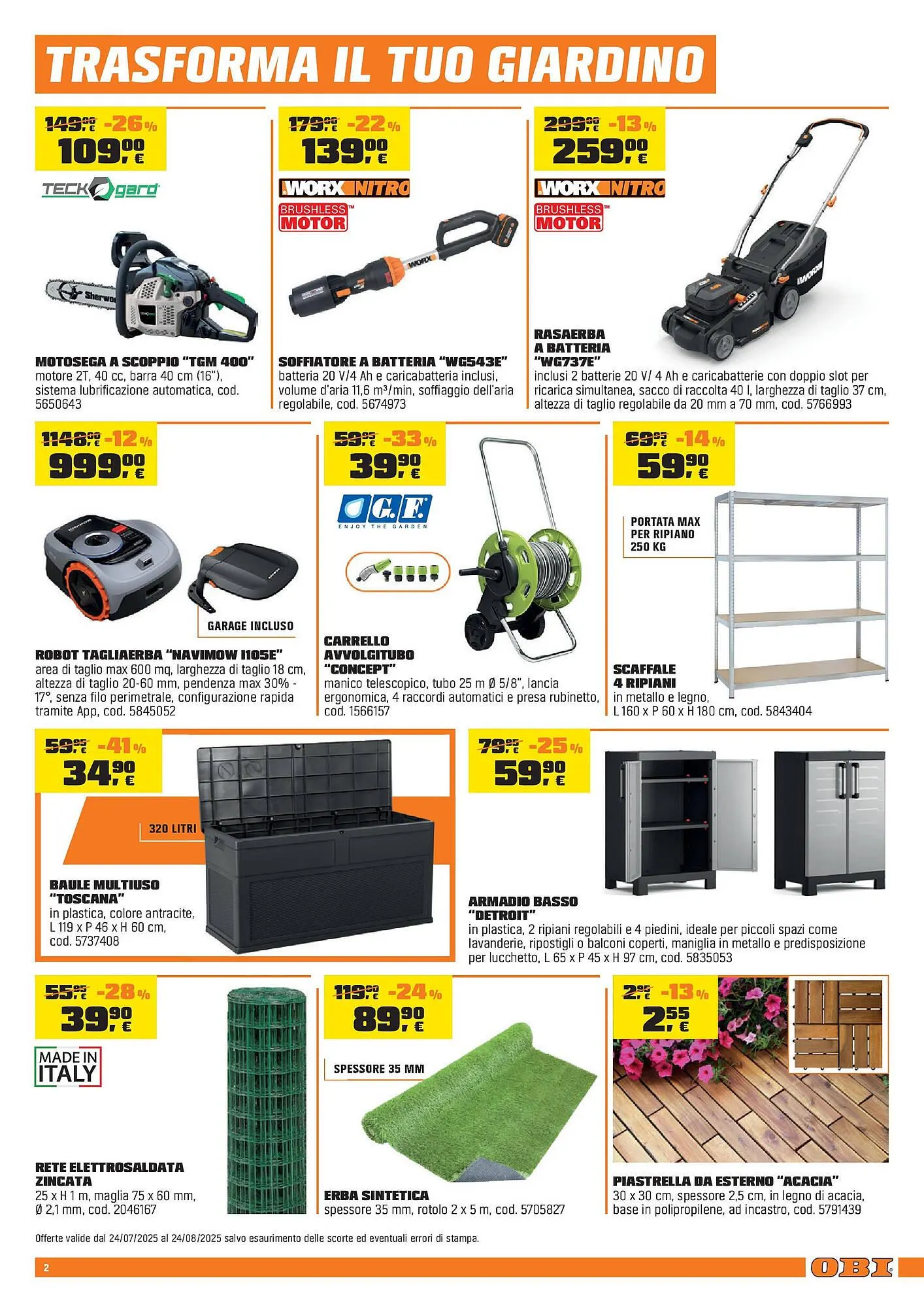 Volantino OBI da 23 luglio a 24 agosto di 2025 - Pagina del volantino 2