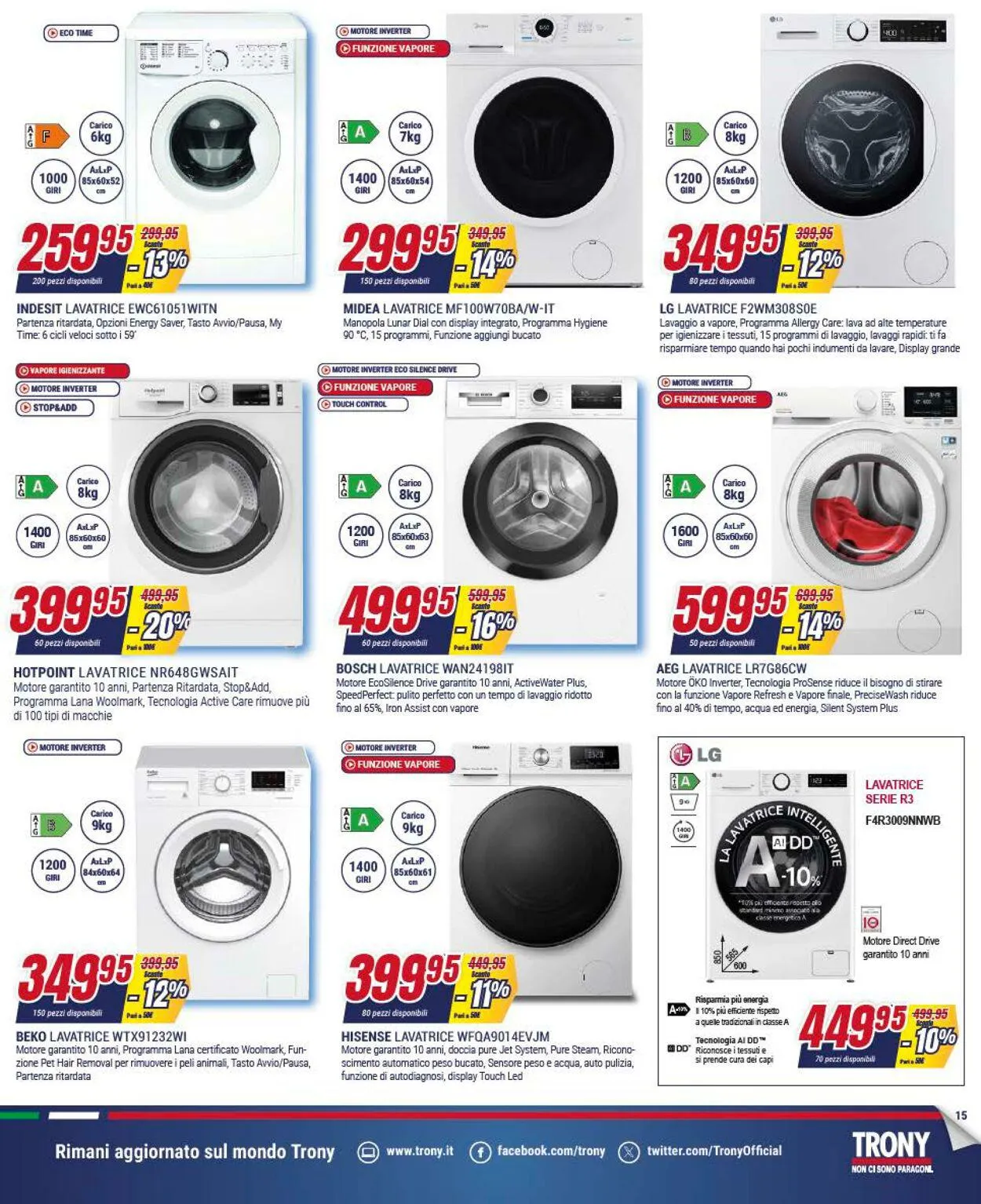 Trony - Palermo Volantino attuale da 27 dicembre a 17 gennaio di 2024 - Pagina del volantino 15