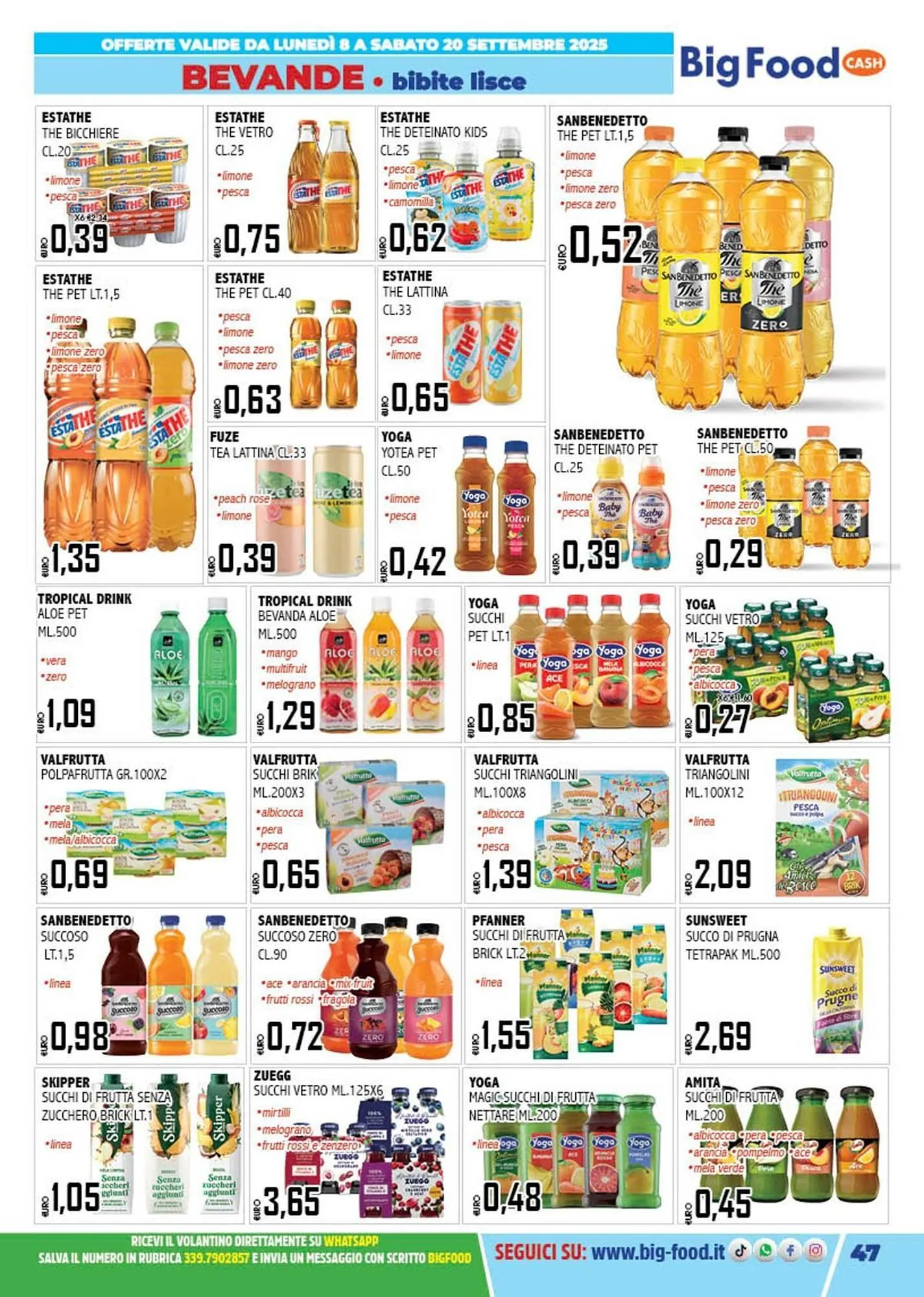 Volantino Big Food da 8 settembre a 20 settembre di 2025 - Pagina del volantino 47