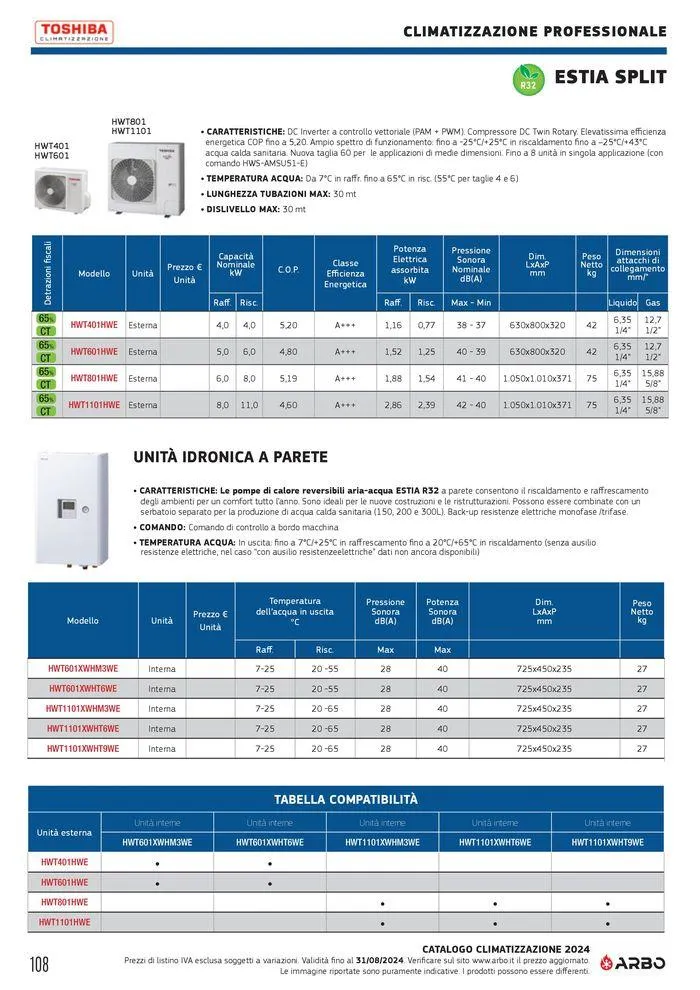 Catalogo climatizzazione 2024 da 17 maggio a 31 dicembre di 2024 - Pagina del volantino 108