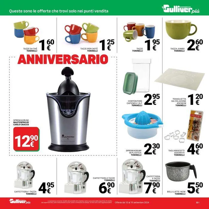 Anniversario 2024 da 12 settembre a 19 settembre di 2024 - Pagina del volantino 23