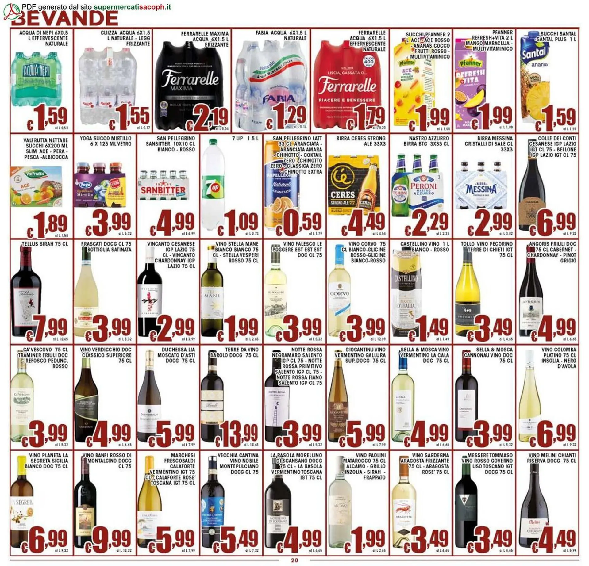 Volantino Sacoph da 6 dicembre a 15 dicembre di 2025 - Pagina del volantino 20