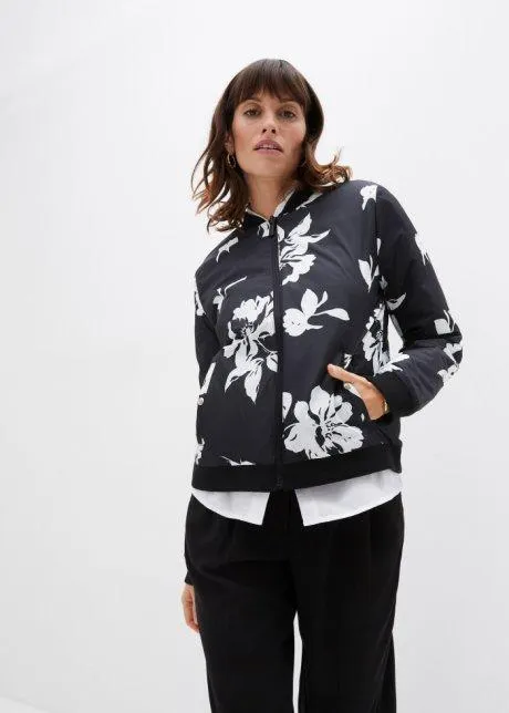 Giacca double face floreale