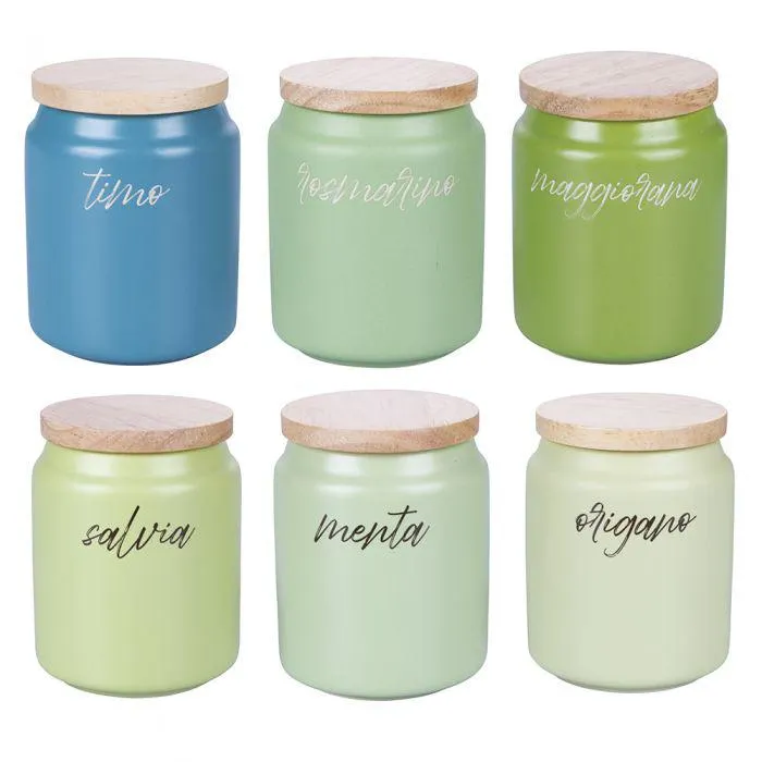 Barattolo spezie in gres, Shades of Greenery