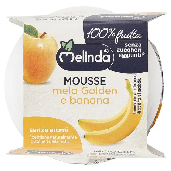 Melinda Mousse mela Golden e banana 2 x 100 g
