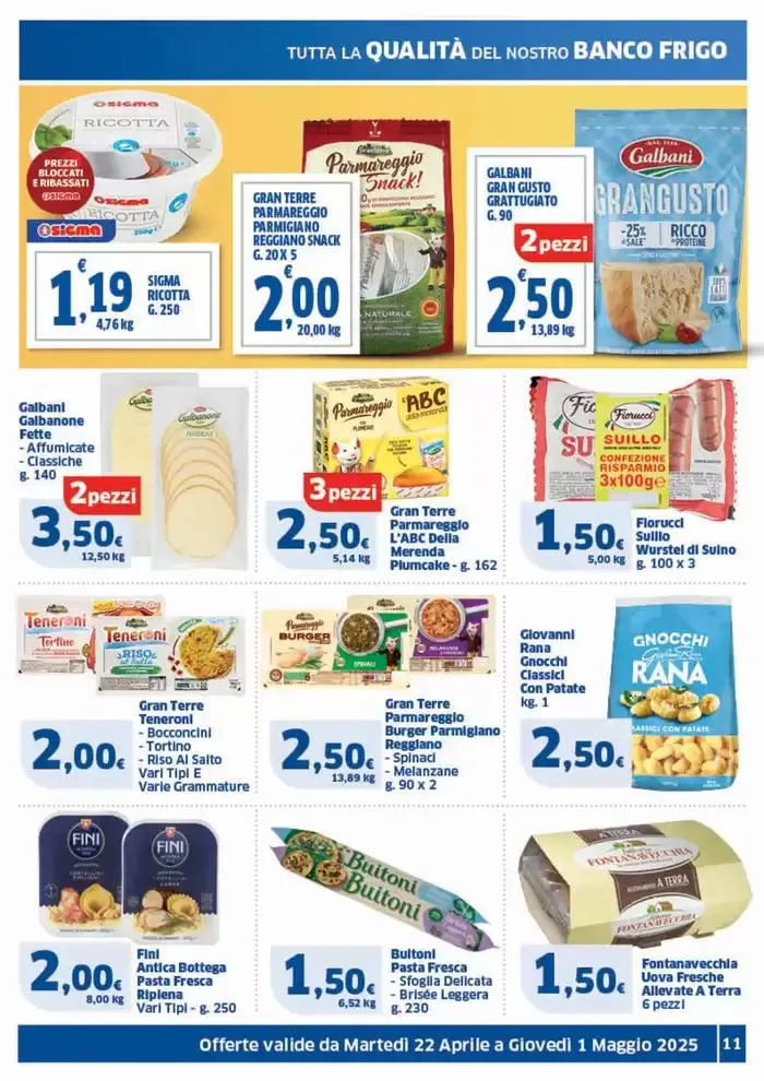 Prezzi tondi da 22 aprile a 1 maggio di 2025 - Pagina del volantino 11