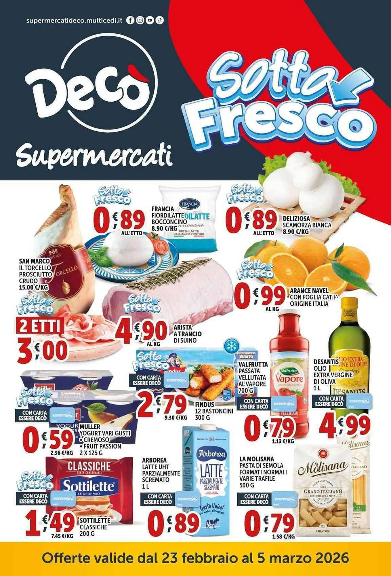 Volantino Deco Supermercati da 23 febbraio a 5 marzo di 2026 - Pagina del volantino 1