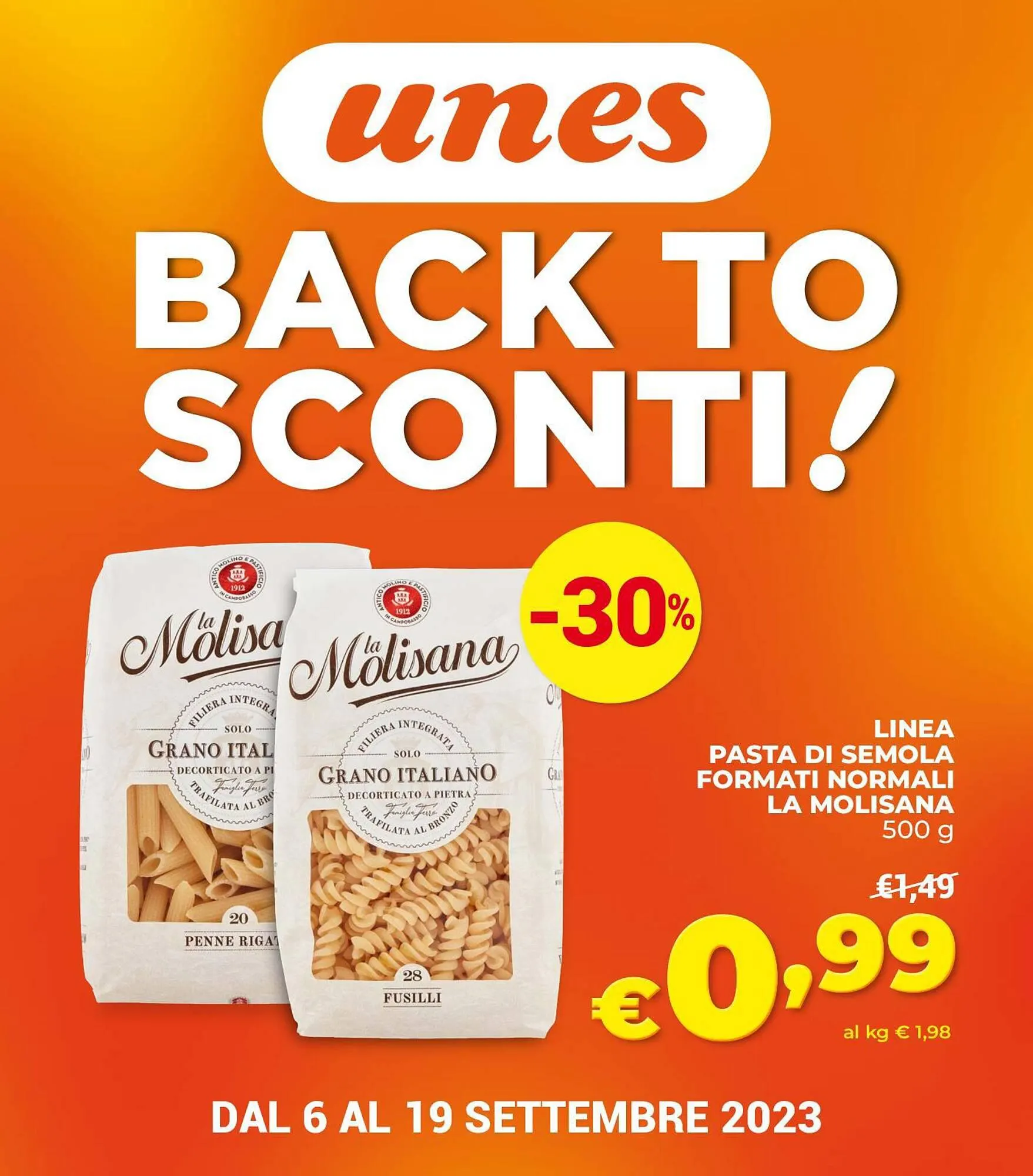 Volantino Unes da 6 settembre a 19 settembre di 2023 - Pagina del volantino 1